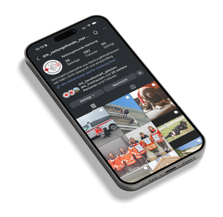 Instagram DRK Rettungshunde Marburg