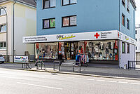Außenansicht des DRK Kleiderladens in der Rodheimer Straße Gießen