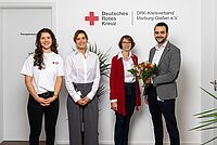 Team der DRK-Logopädie-Praxis Cappel in Marburg-Gießen bei der Eröffnung