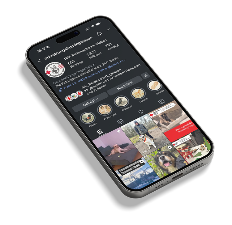 Instagram DRK Rettungshunde Gießen